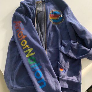 Aviator Nation navy logo hoodie- new with tags xxl